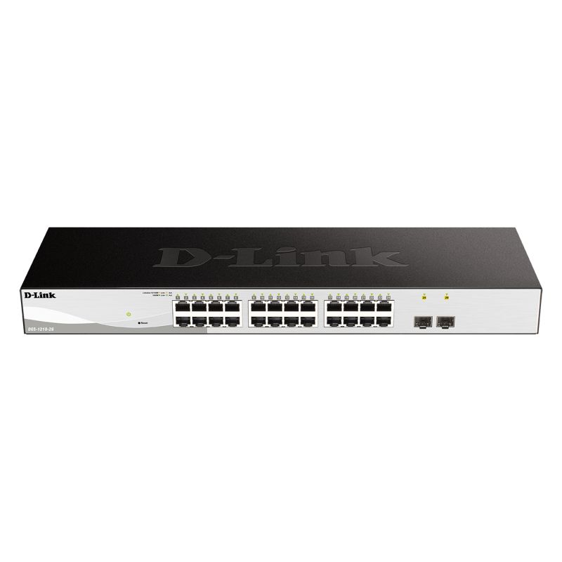 D-LINK - DGS-1210-26 - Switch 24 ports Gigabit - 2 ports SFP - Rackable - L2