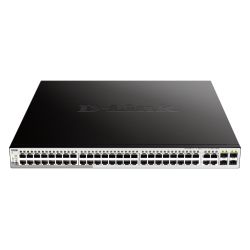 D-LINK - DGS-1210-52MP - Switch 52 ports Gigabit PoE+ - 4 ports SFP - 370W
