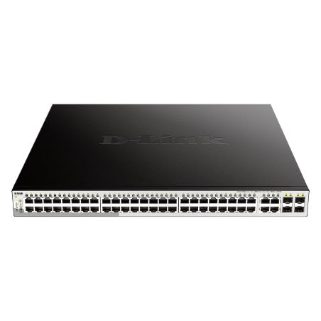 D-LINK - DGS-1210-52MP - Switch 52 ports Gigabit PoE+ - 4 ports SFP - 370W