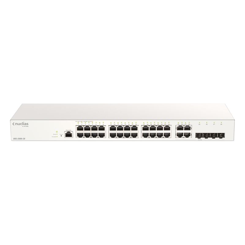 D-LINK - DBS-2000-28 - Switch Cloud 24 ports GbE - 4 ports SFP