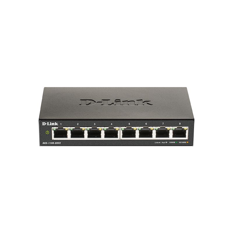 D-LINK – DGS-1100-08V2 – Switch 8 GbE smart – non-PoE