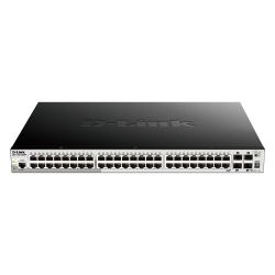 D-LINK - DGS-1510-52XMP - Switch 48 ports PoE+ - 4 ports 10G SFP+ - 740W