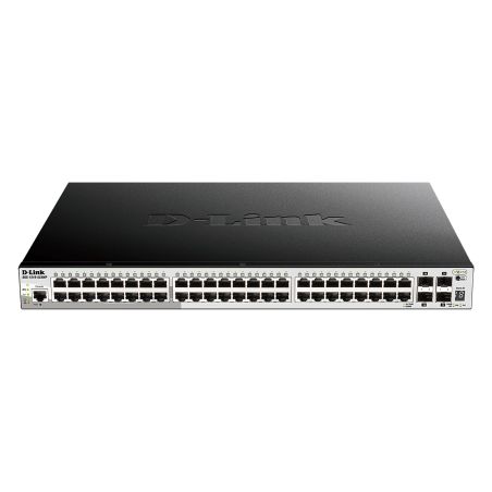 D-LINK - DGS-1510-52XMP - Switch 48 ports PoE+ - 4 ports 10G SFP+ - 740W