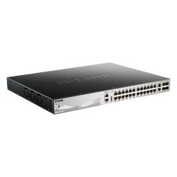 D-LINK - DGS-3130-30PS - Switch 24 ports GbE PoE+ - 4 SFP - 2 SFP+ - Stackable