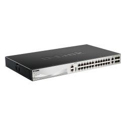 D-LINK - DGS-3130-30TS - Switch 24 ports GbE - 4 SFP - 2 SFP+ - Stackable