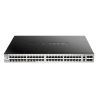 D-LINK - DGS-3130-54PS - Switch 48 ports GbE PoE+ - 4 SFP - 2 SFP+ - Stackable