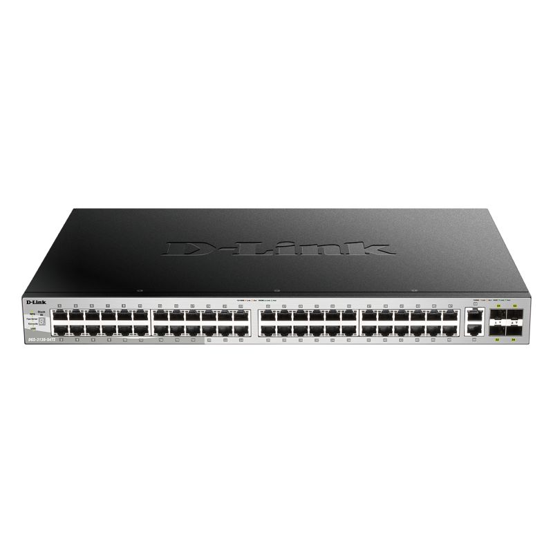 D-LINK - DGS-3130-54TS - Switch 48 ports GbE - 4 SFP - 2 SFP+ - Stackable