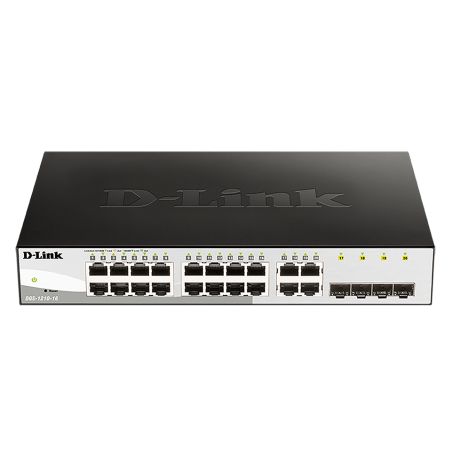 D-LINK - DGS-1210-16 - Switch 16 ports Gigabit - 2 ports Combo GbE/SFP - L2