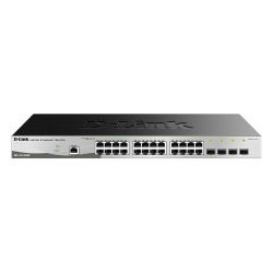 D-LINK - DGS-1210-28/ME - Switch 24 ports GbE - 4 ports SFP - ME Series