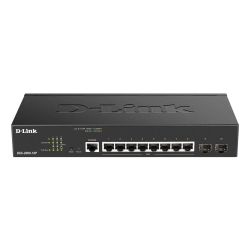 D-LINK - DGS-2000-10P - Switch 8 ports GbE PoE+ - 2 ports SFP - 65W