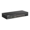D-LINK - DGS-2000-10P - Switch 8 ports GbE PoE+ - 2 ports SFP - 65W