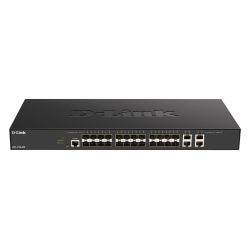 D-LINK - DXS-1210-28S - Switch 24 ports SFP+ - 4 ports Combo SFP+/RJ45 - Web Smart