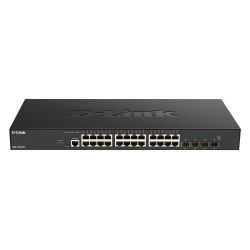 D-LINK - DXS-1210-28T - Switch 24 ports 10GBase-T - 4 ports SFP+ - Web Smart