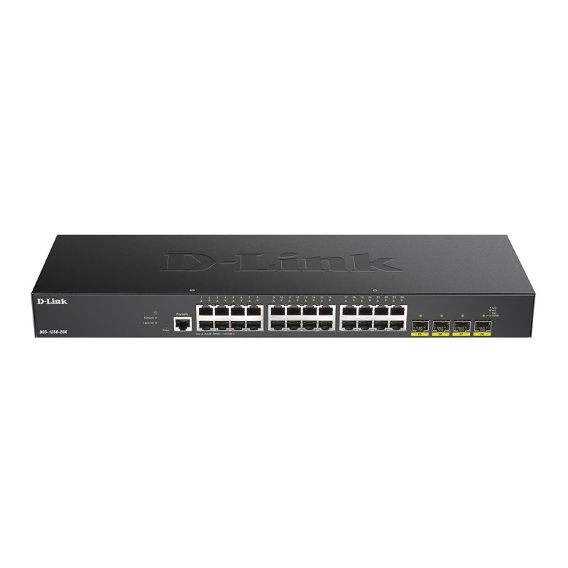 D-LINK - DGS-1250-28X - Switch 24 ports Gigabit - 4 ports SFP+ - Smart Managed