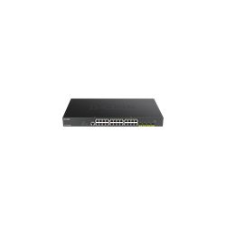 D-LINK - DGS-1250-28XMP - Switch 24 ports PoE+ - 4 ports SFP+ - 370W