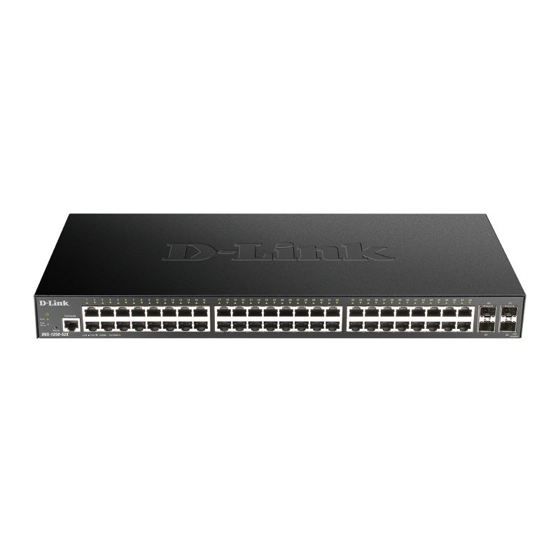 D-LINK - DGS-1250-52X - Switch 48 ports GbE - 4 ports SFP+ - Smart Managed