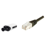 CORDON RJ45 S/FTP CAT6a spécial vidéosurveillance Noir